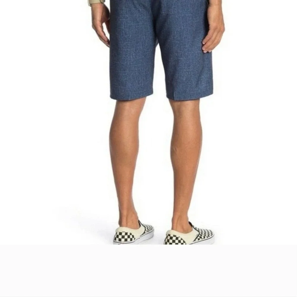 Oakley Control Heather NEW Men's 38 Copen Blue Flat Front Reg‎ Fit Golf Shorts